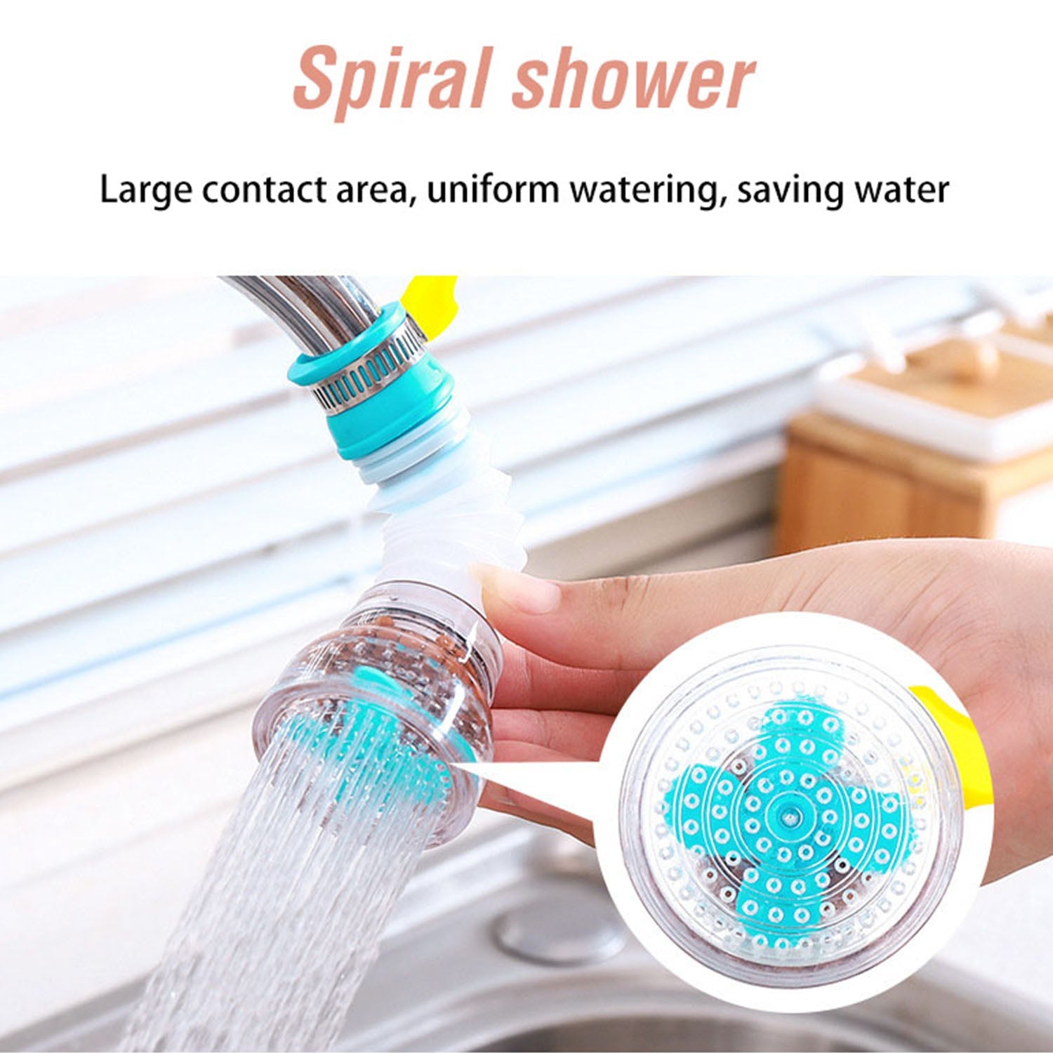 0208L 360 Degree Water Saving Faucet Expandable Water Valve Splash Regulator DeoDap 0208L 360 Degree Water Saving Faucet Expandable Water Valve Splash Regulator DeoDap